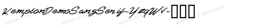 KemptonDemoSansSerif-YzqWv字体转换