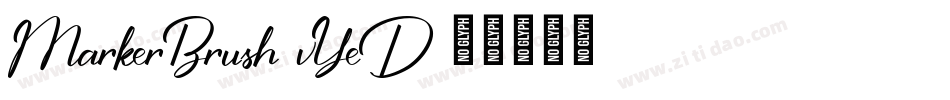 MarkerBrush-vYeD字体转换