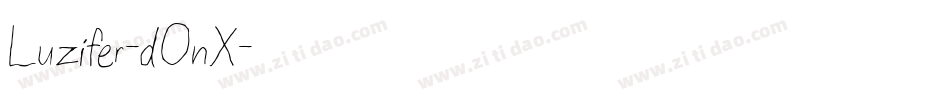 Luzifer-dOnX字体转换