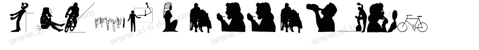 Silhouettes03字体转换