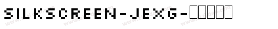 Silkscreen-jExG字体转换