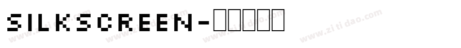 Silkscreen字体转换