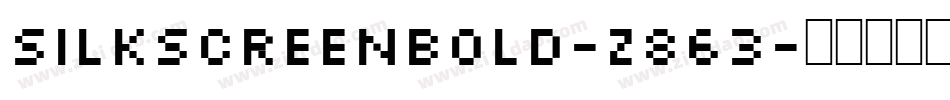 SilkscreenBold-z863字体转换