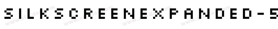 SilkscreenExpanded-51g8字体转换