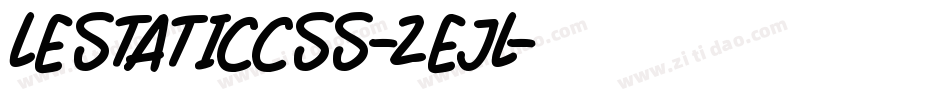 Lestaticcss-Zejl字体转换
