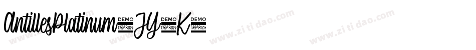 AntillesPlatinum-JY4K字体转换