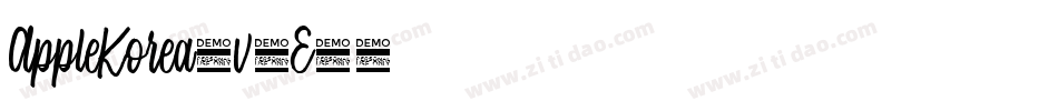 AppleKorea-v7E7字体转换