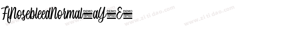 FfNosebleedNormal-aY7E字体转换