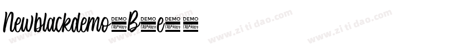 Newblackdemo-B7e3字体转换