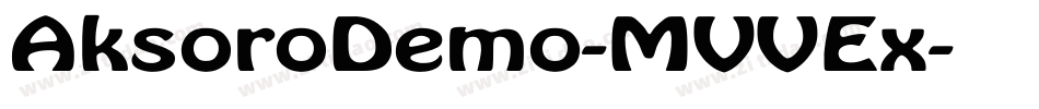 AksoroDemo-MVVEx字体转换