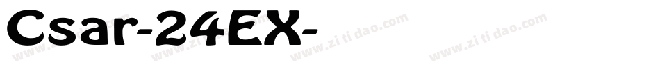 Csar-24EX字体转换