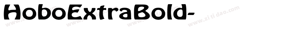 HoboExtraBold字体转换
