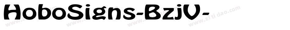 HoboSigns-BzjV字体转换