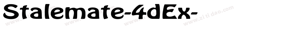 Stalemate-4dEx字体转换