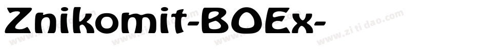 Znikomit-BOEx字体转换