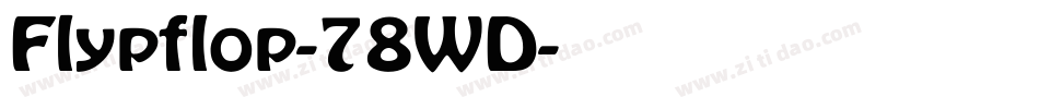 Flypflop-78WD字体转换