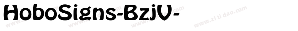 HoboSigns-BzjV字体转换