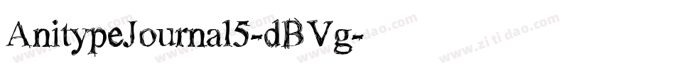 AnitypeJournal5-dBVg字体转换