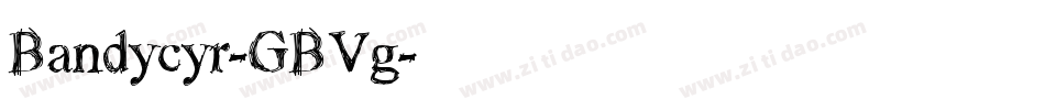 Bandycyr-GBVg字体转换