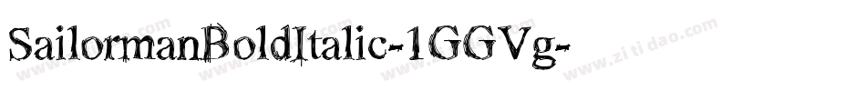 SailormanBoldItalic-1GGVg字体转换