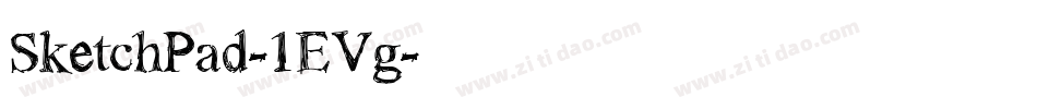 SketchPad-1EVg字体转换 SketchPad-1EVg字体转换