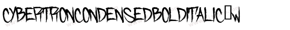CybertronCondensedBoldItalic-wOgn字体转换