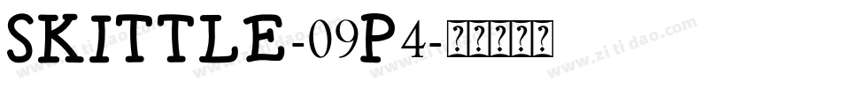 Skittle-09P4字体转换