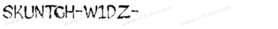 Skuntch-w1dz字体转换