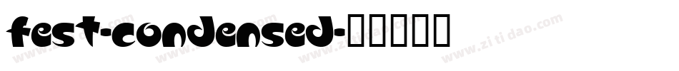 fest-condensed字体转换