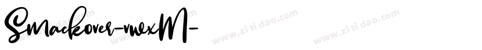 Smackover-vwxM字体转换