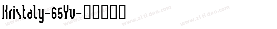 Kristaly-65Yv字体转换
