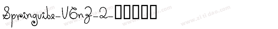 Springvibe-V6nZ-2字体转换