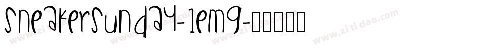 Sneakersunday-1emg字体转换