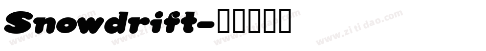 Snowdrift字体转换