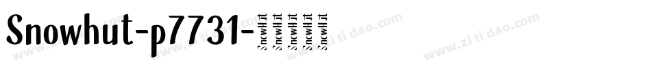 Snowhut-p7731字体转换