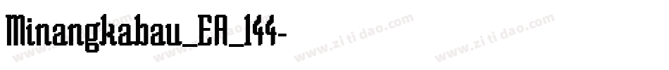 Minangkabau_EA_144字体转换