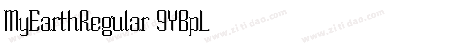 MyEarthRegular-9YBpL字体转换
