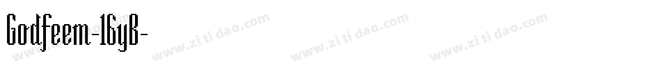 Godfeem-16yB字体转换