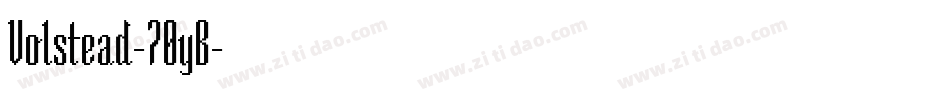 Volstead-70yB字体转换