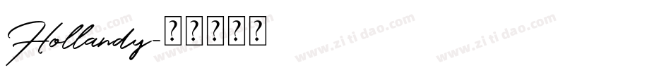 Hollandy字体转换