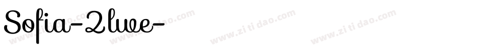 Sofia-2lwe字体转换