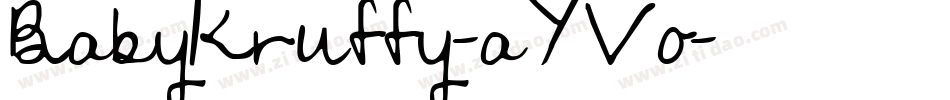 BabyKruffy-aYVo字体转换
