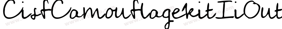 CisfCamouflagekitIiOutline-25Vo字体转换