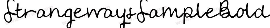 StrangewaysSampleBold-04Vo字体转换