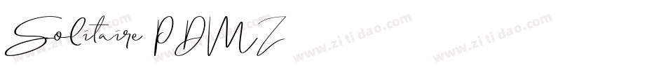 Solitaire-PDMZ字体转换