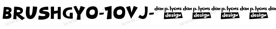 Brushgyo-10Vj字体转换