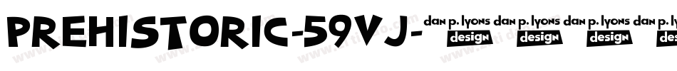 Prehistoric-59Vj字体转换