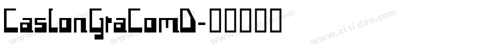 CaslonGraComD字体转换