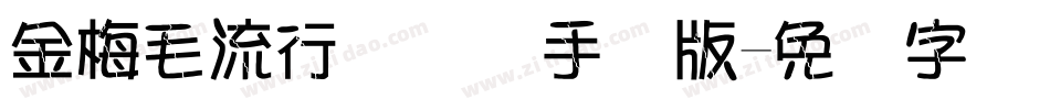 金梅毛流行国际码手机版字体转换