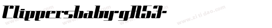 Clippersbaby-gA53字体转换